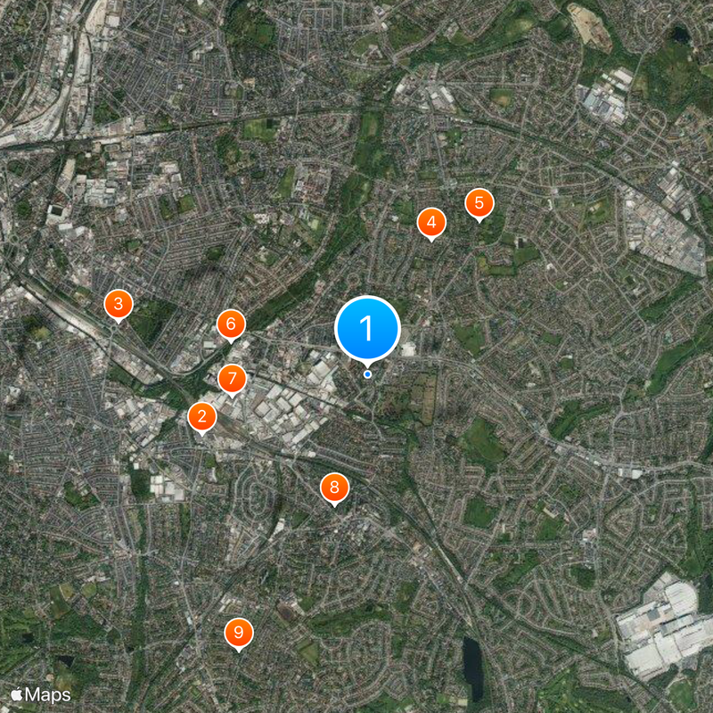Birmingham Yardley Map