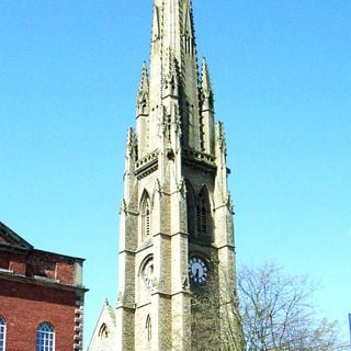 Steeple of Square Congregational Church