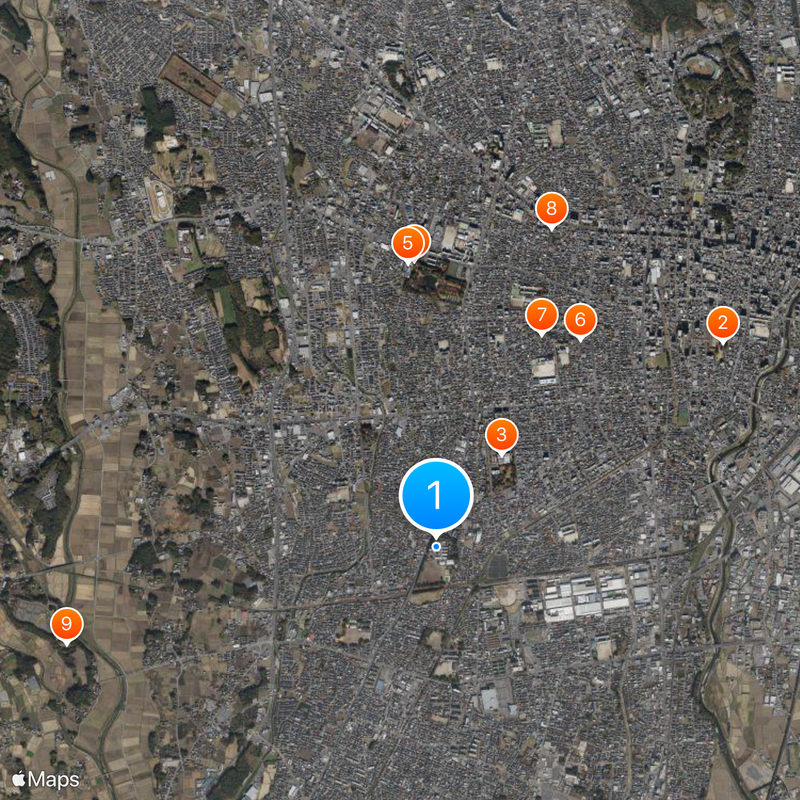 Utsunomiya High School Map