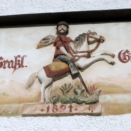 Mörtelplastik an der Fassade