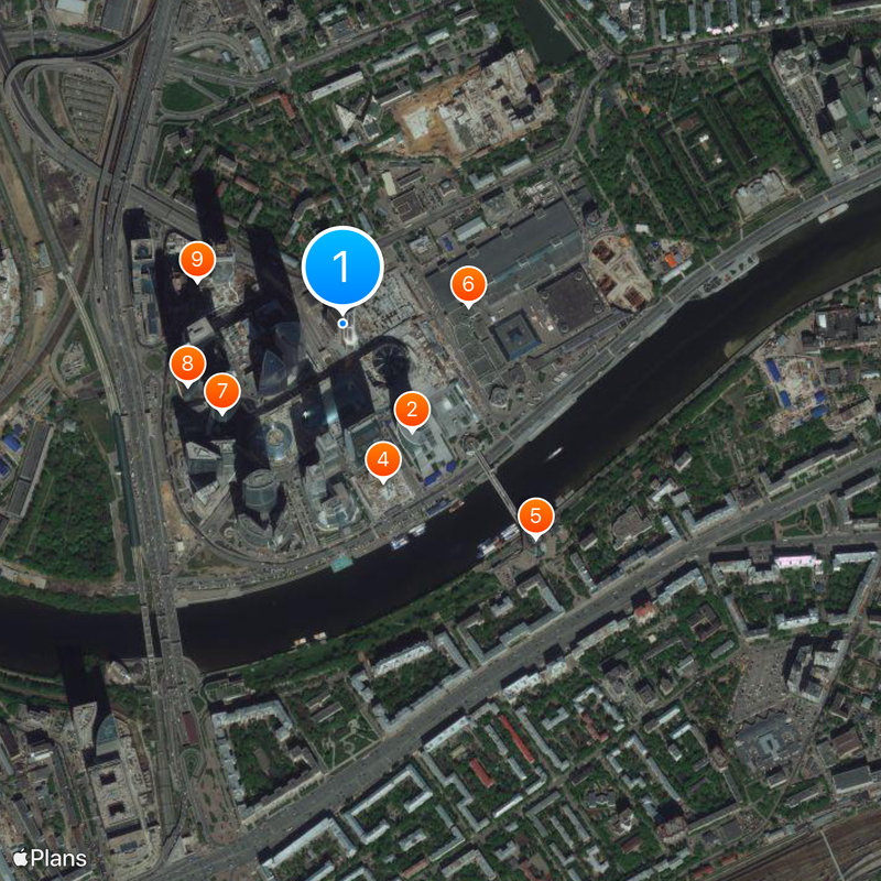 Mercury City Tower Mapa