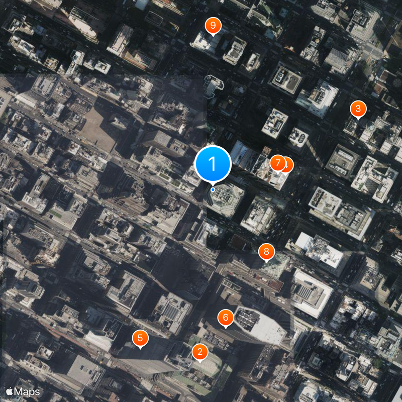 383 Madison Avenue Kaart