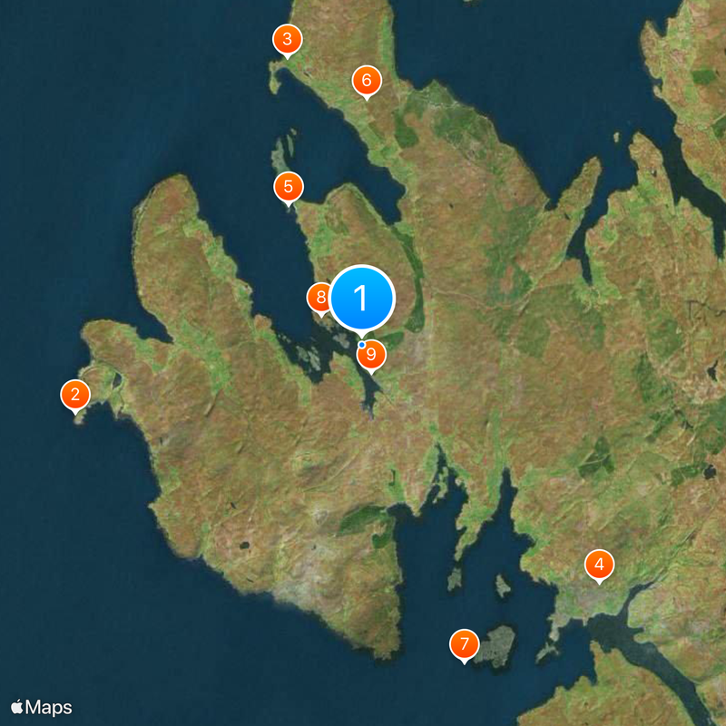 Château de Dunvegan Carte