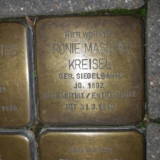 Stolperstein dedicated to Ronie Masche Kreisel