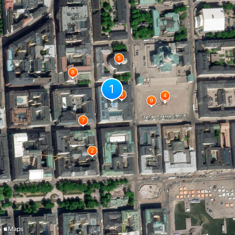 University of Helsinki Map