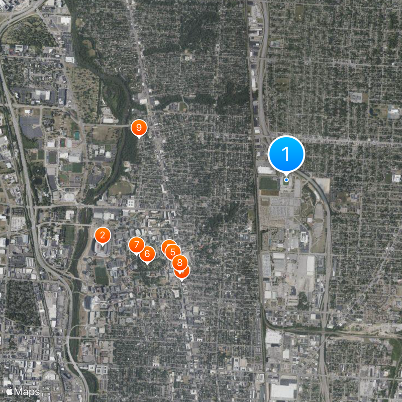 Historic Crew Stadium Map