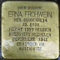 Stolperstein à la mémoire d’Erna Frohwein