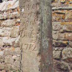Guide Stone Opposite Eagle Lodge Gates