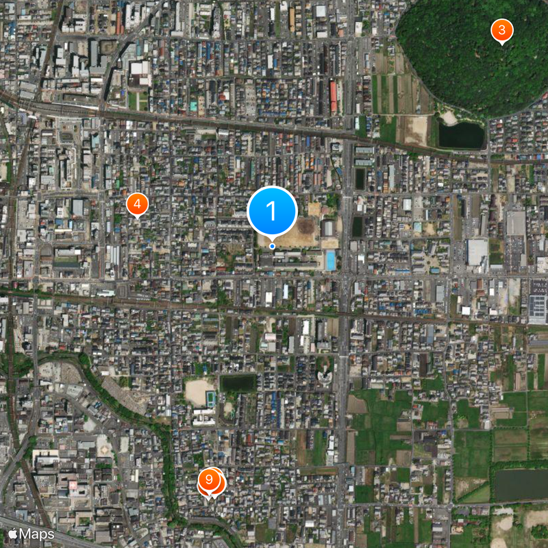 Nara Prefectural Unebi High school Map
