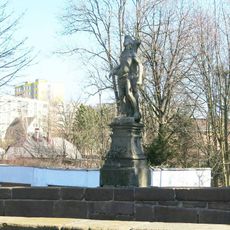 Socha svatého Šebestiána na mostě v Pražské ulici v Rumburku