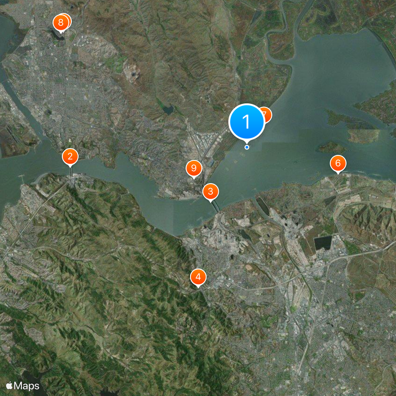 National Defense Reserve Fleet Map
