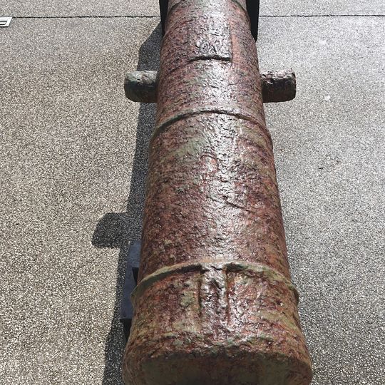 Between the cannons