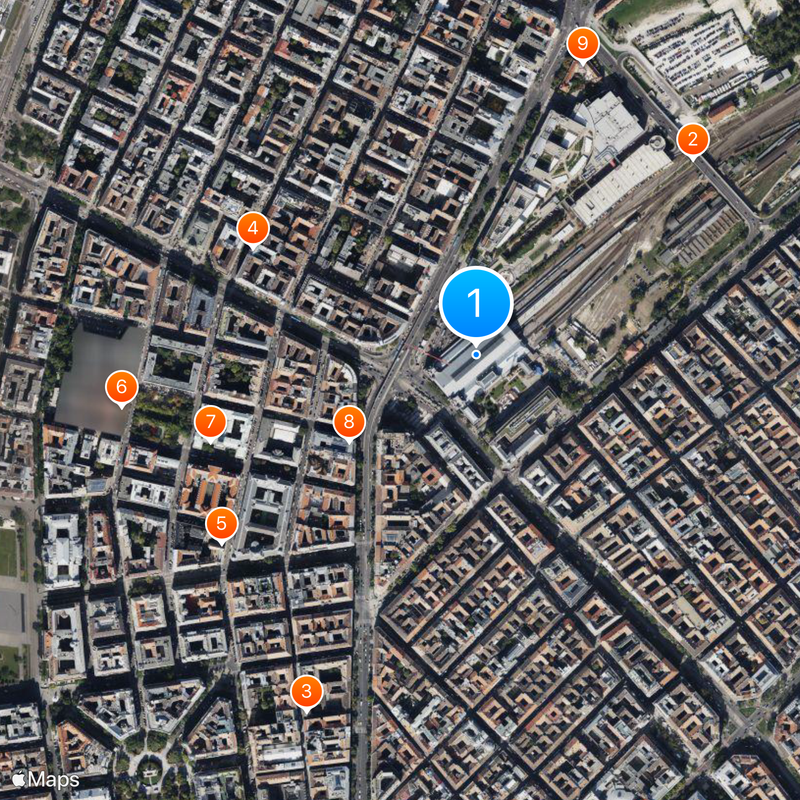 Budapest-Nyugati railway station Map