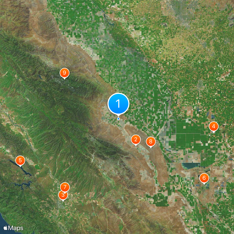 Pleasant Valley State Prison Mappa
