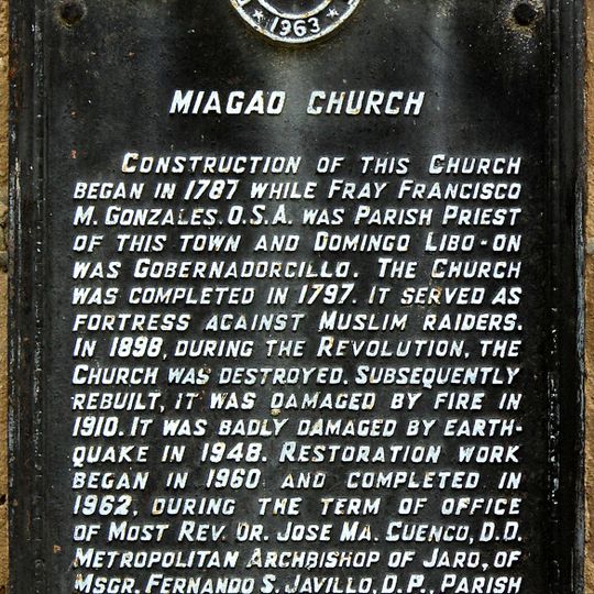 Miagao Church historical marker