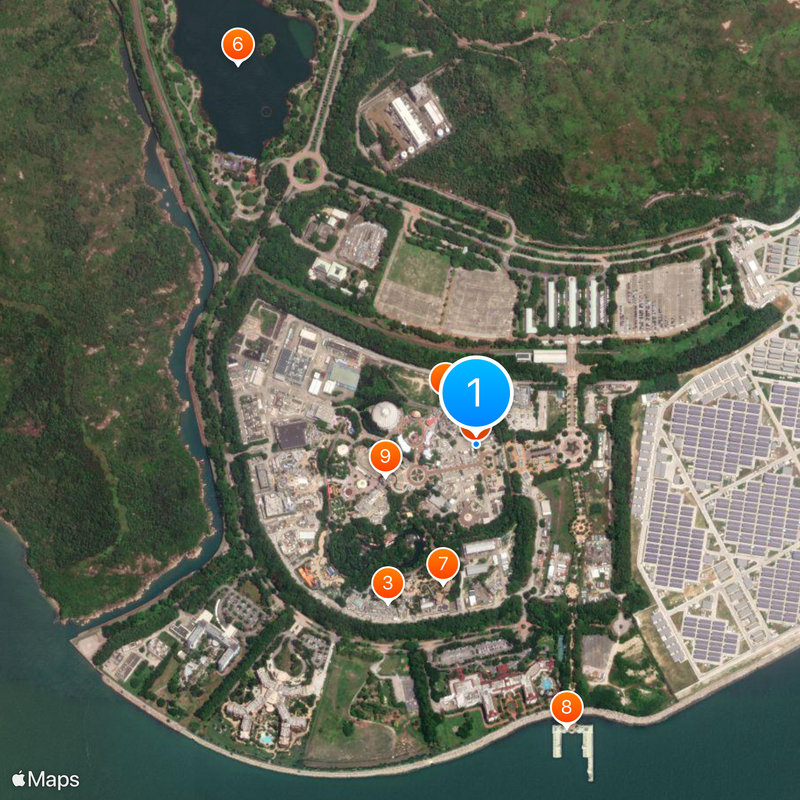 Hong Kong Disneyland Resort Map