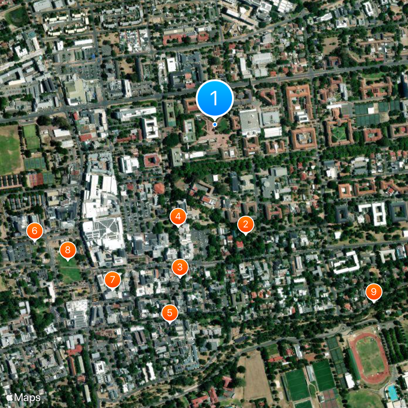 Stellenbosch University Map