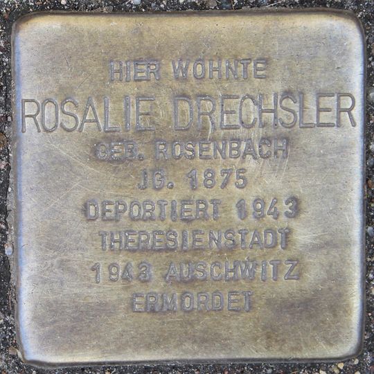 Stolperstein en memoria de Rosalie Drechsler