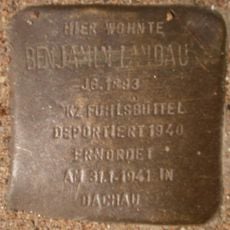 Stolperstein dedicated to Benjamin Landau