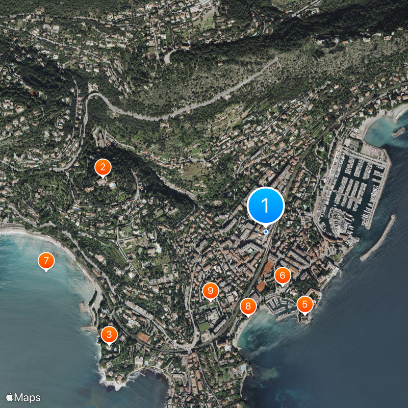 Beaulieu-sur-Mer Map