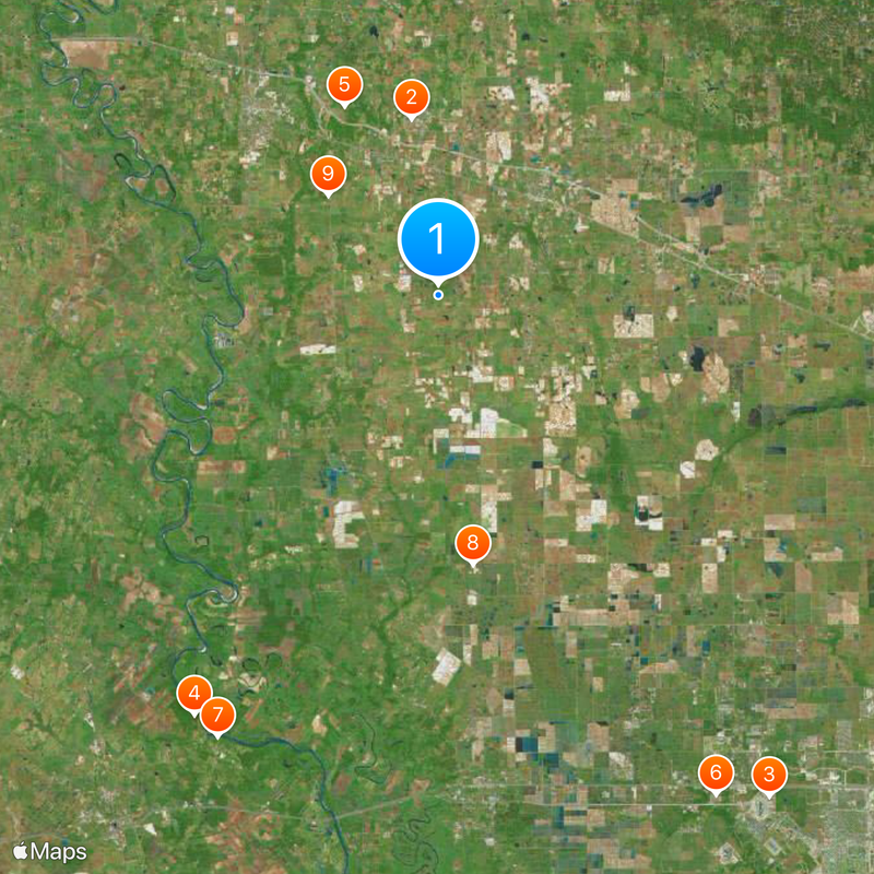 Contea di Waller Mappa