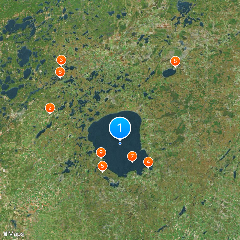 Mille Lacs Lake Map