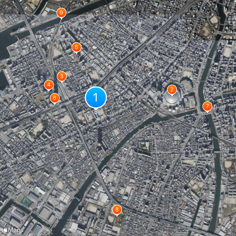 Osaka Prefectural Ichioka High School Map