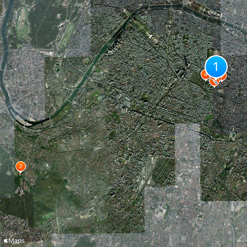 Paris meridian Map