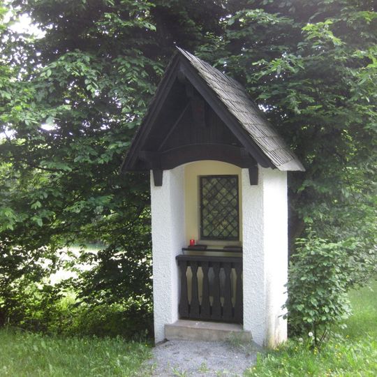 Bildstock mit Votivtafel o. Abb.