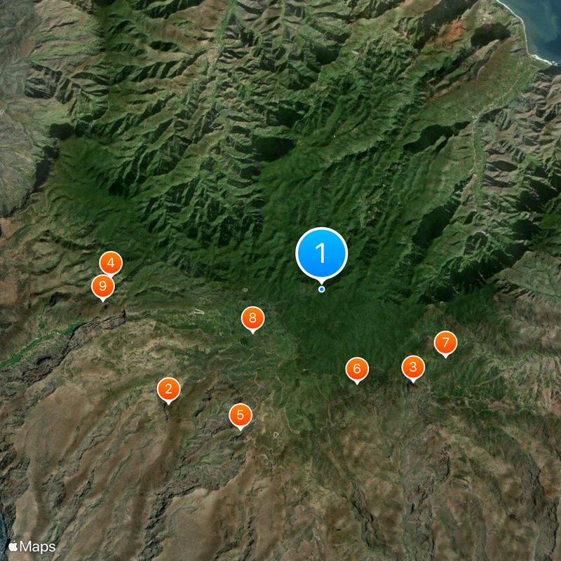 Garajonay National Park Map