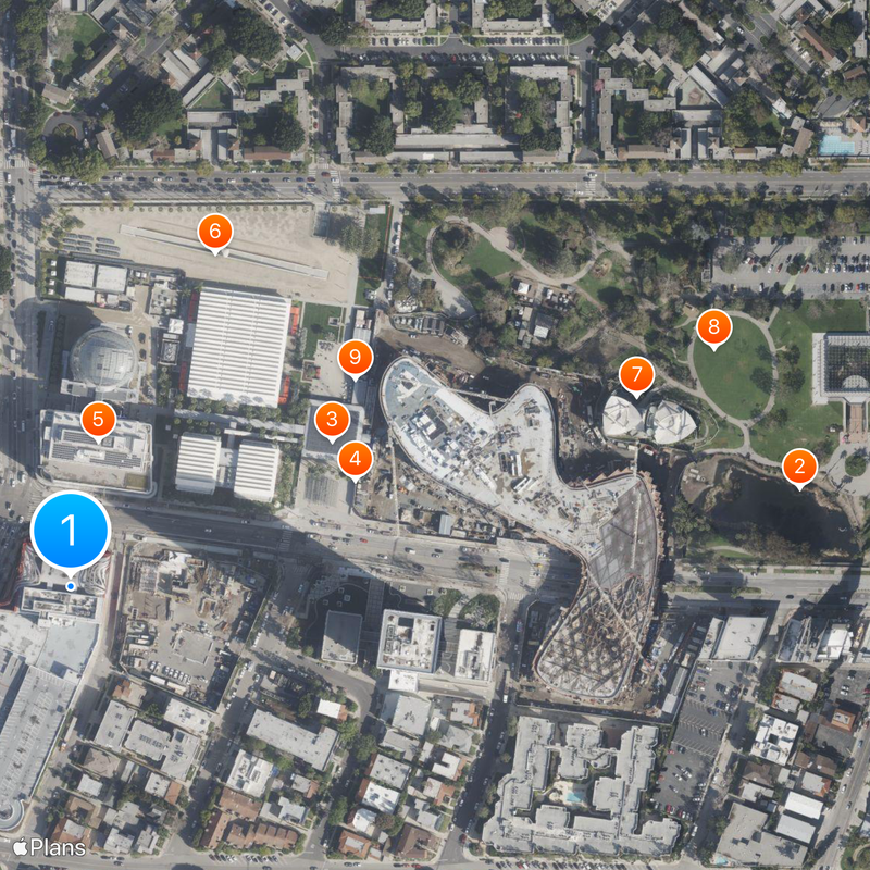 Petersen Automotive Museum Mappa