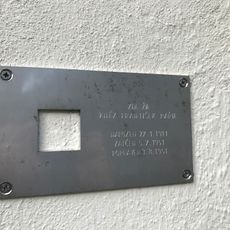 Pamětní deska Františka Pařila