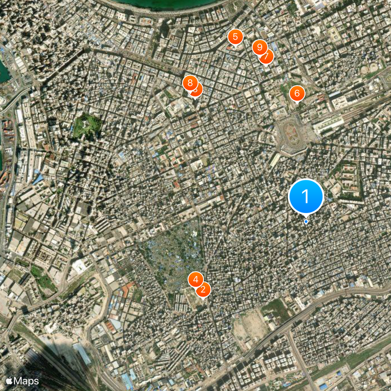 Catacombe di Kom el-Suqafa Mappa