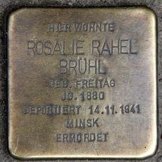 Stolperstein en memoria de Rosalie Rahel Brühl