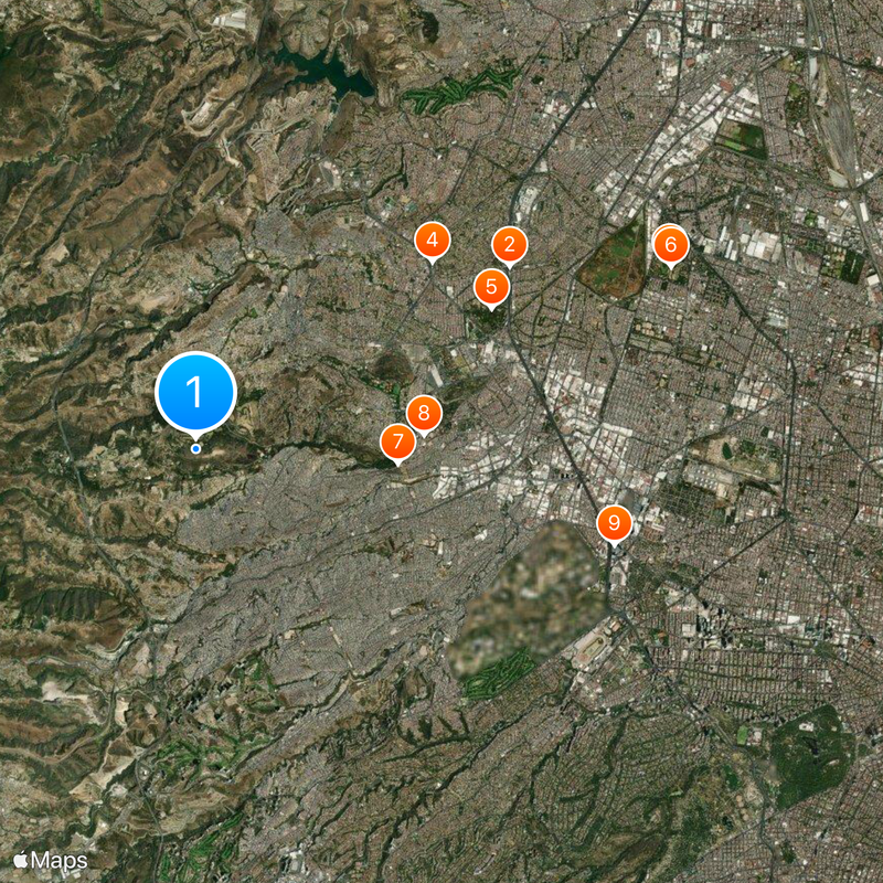 Municipio Naucalpan de Juárez Karte