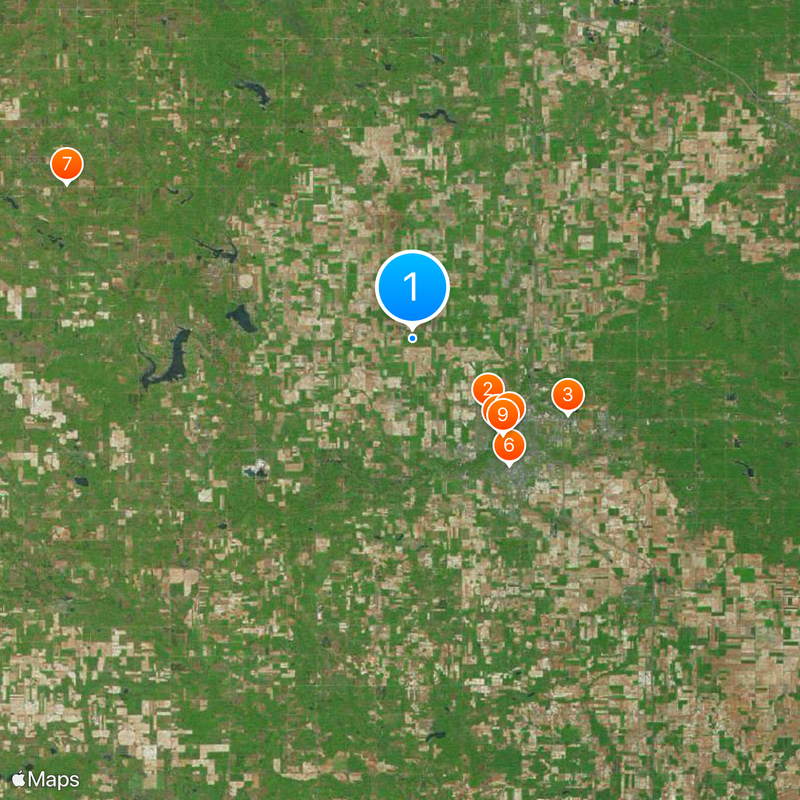 Contea di Isabella Mappa