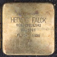 Stolperstein à la mémoire de Hedwig Falck