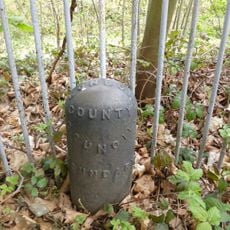 Two Boundary Posts North Of Junction With Windmill Road