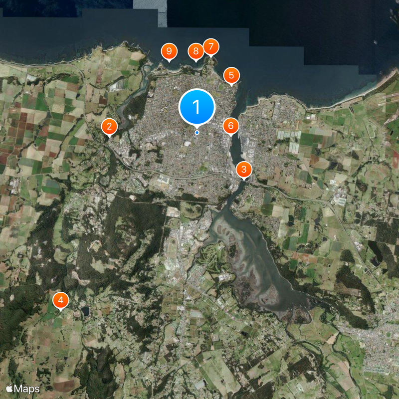 Devonport Map