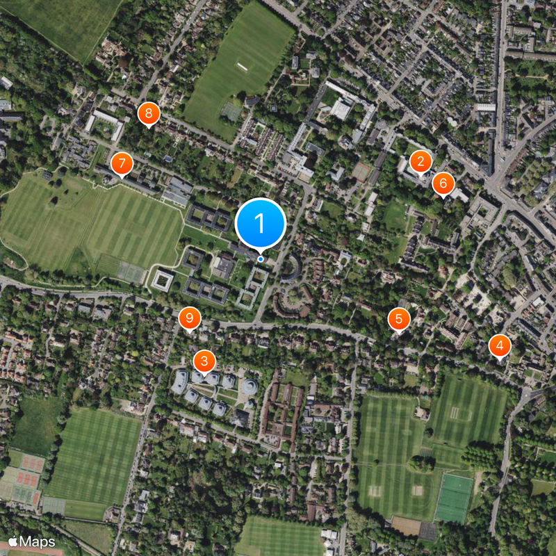 Churchill College Map
