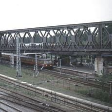 Ostbahnüberführung Rummelsburg Betriebs- und Abstellbahnhof Rummelsburg