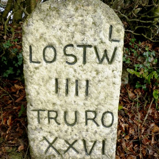 Milestone 5 Metres To South Of West Taphouse School