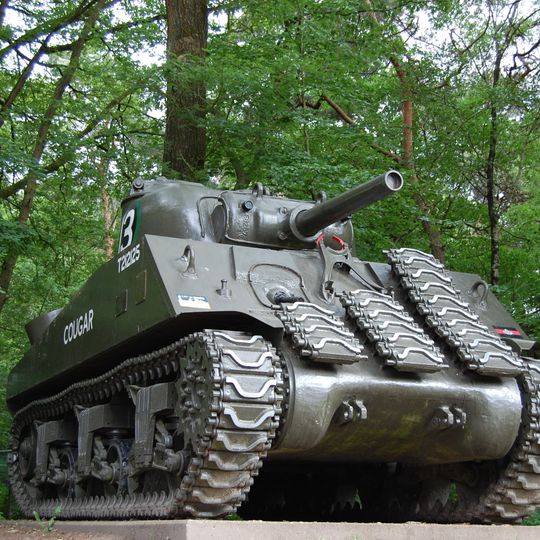 Canadese tank op de Langenberg