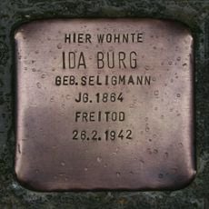 Stolperstein dedicated to Ida Burg
