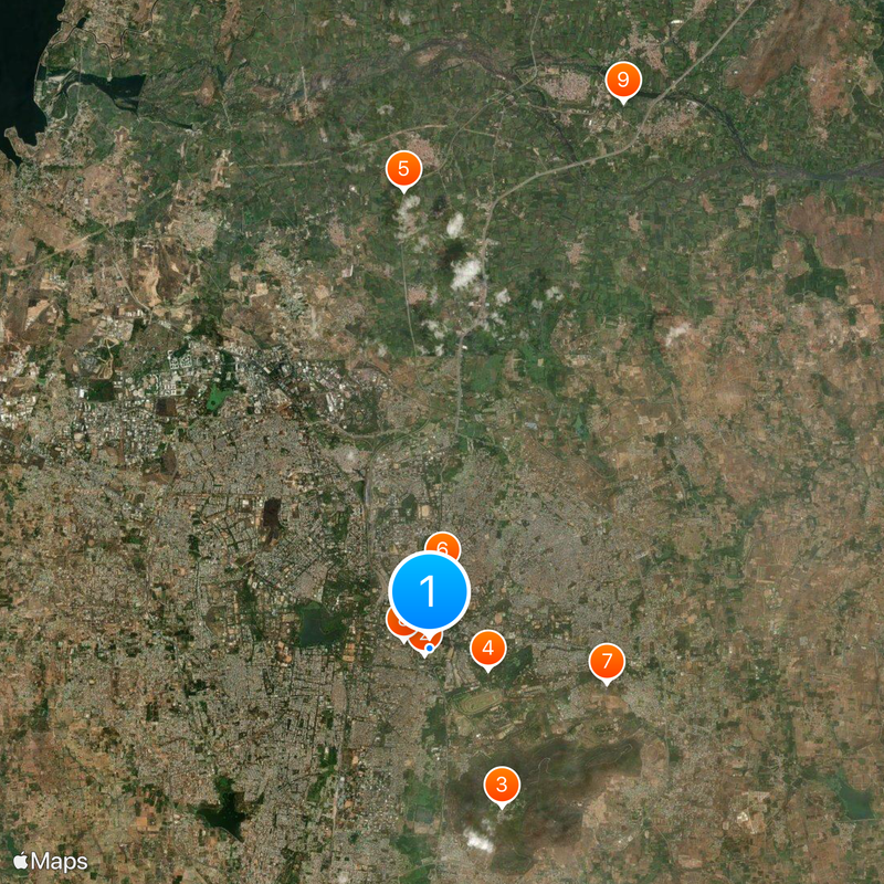 Mysore Mapa