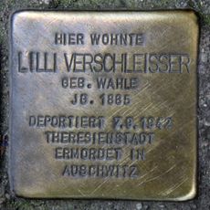 Stolperstein en memoria de Lilli Verschleisser