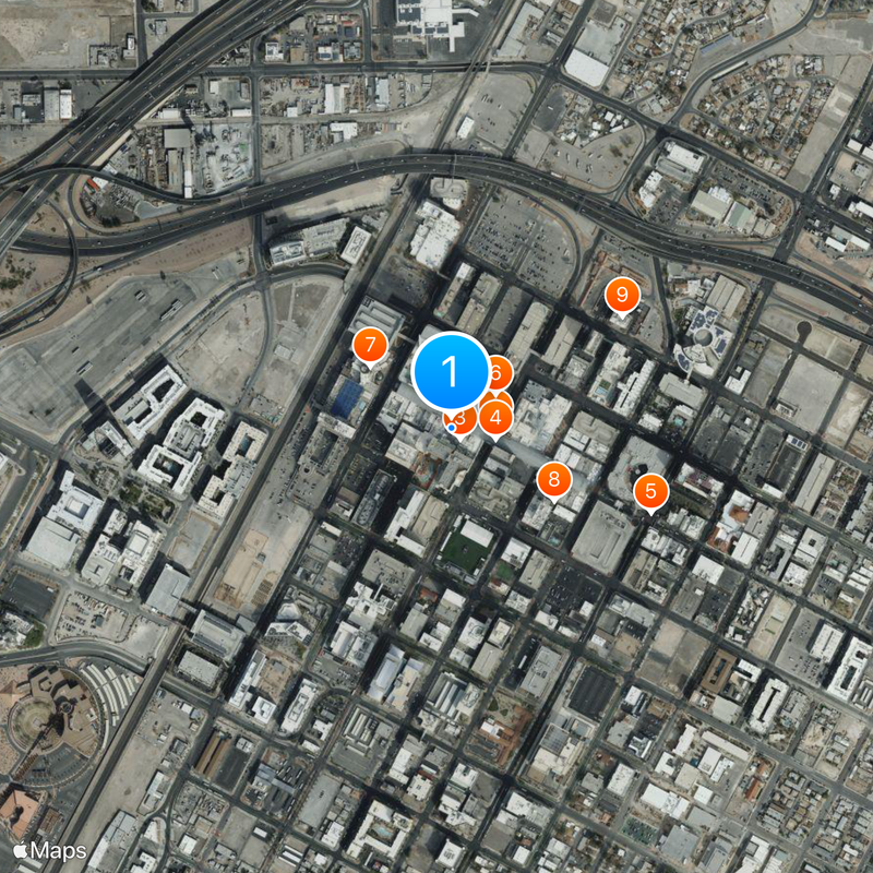 The Mint Las Vegas Map