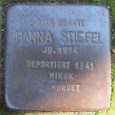 Stolperstein dedicated to Hanna Stiefel