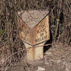 Milepost, Woodyatt's Cross; 100m E of cross
