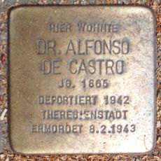 Stolperstein dedicated to Alfonso de Castro